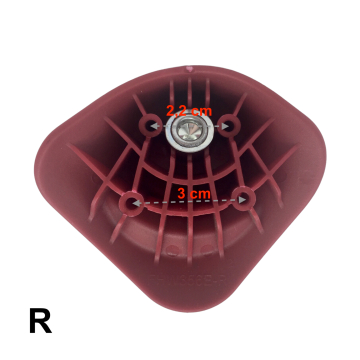 Single replacement wheels FHW356E for 4-wheeled hardside luggages, suitable for many brands such as Samsonite, Delsey