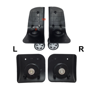 Double replacement wheels DJ03 for 4-wheeled softside luggages