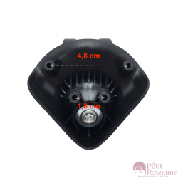 Double replacement wheels STW282 for 4-wheeled softside luggages, suitable for many brands such as Samsonite, Delsey