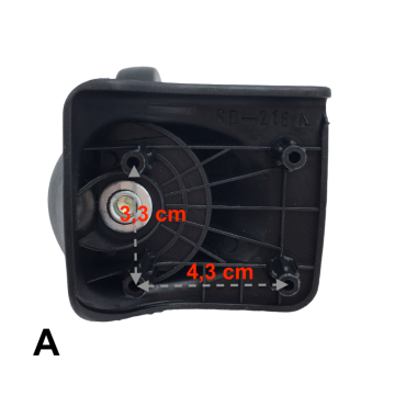 Single replacement wheels SD-126 for 4-wheeled softside luggages, suitable for many brands such as Samsonite, Delsey