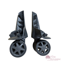 Double replacement wheels STW282 for 4-wheeled softside luggages, suitable for many brands such as Samsonite, Delsey