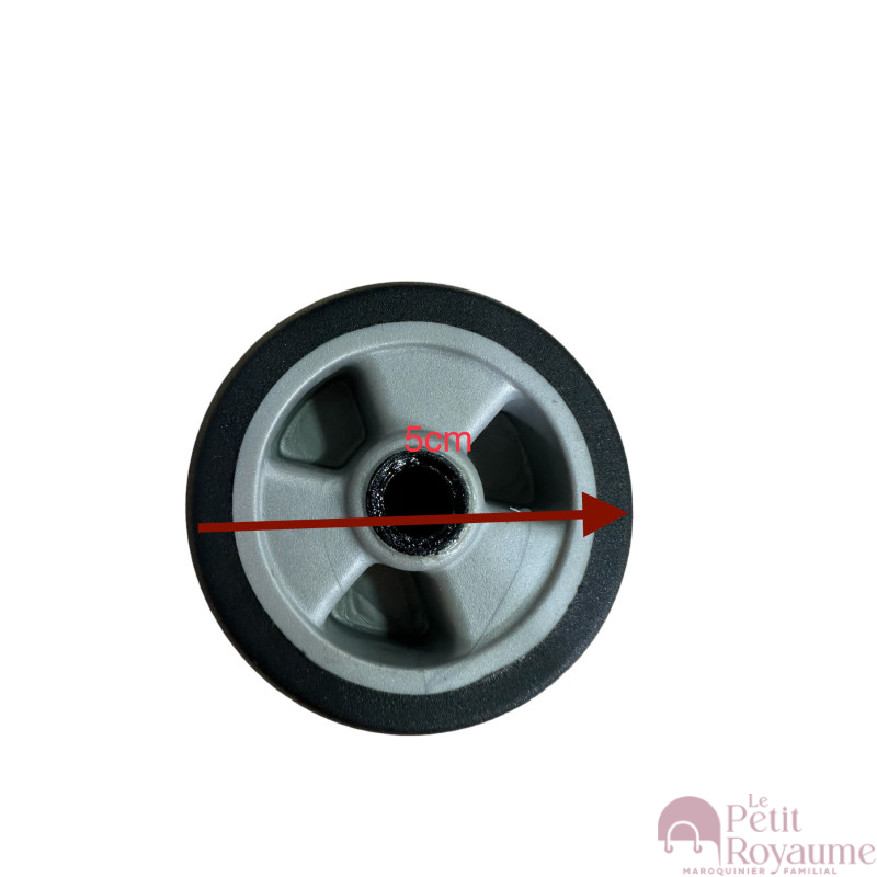 Single replacement wheels 5 × 2 cm for 4-wheeled softside and hardside luggages, suitable for many brands