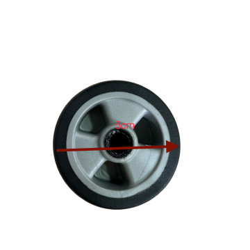 Single replacement wheels 5 × 2 cm for 4-wheeled softside and hardside luggages, suitable for many brands