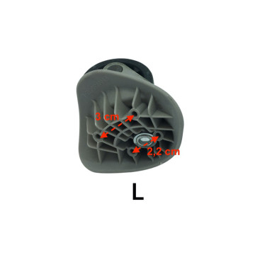 Single replacement wheels FHW356E for 4-wheeled hardside luggages, suitable for many brands such as Samsonite, Delsey