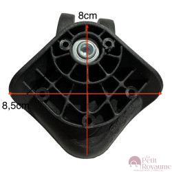 Double replacement wheel 883 for 4-wheeled hardside luggages, suitable for Delsey