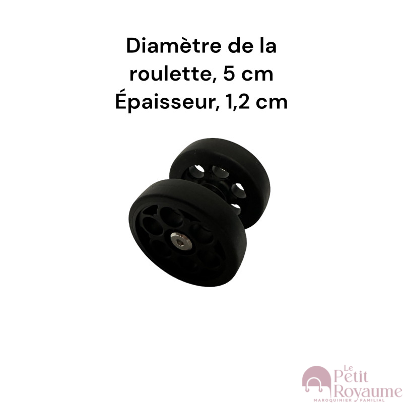 Roulettes doubles AD-A5cm pour valises rigides à 4 roues, compatibles valises Delsey et d'autres marques