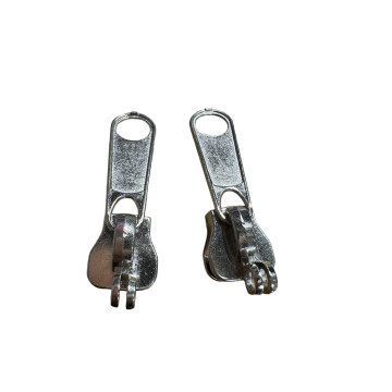 Set of 2 Zipper pulls TAC-S/gris GM for hardshell or softshell suitcases suitable for Samsonite, Delsey and other brands