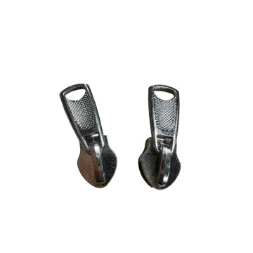 Set of 2 Zipper pulls TAC-L/gris GM for hardshell or softshell suitcases suitable for Samsonite, Delsey and other brands