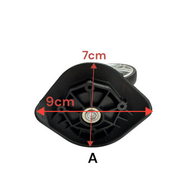 Double replacement wheels DF8006 diameter 6 cm for 4-wheeled hardside luggages