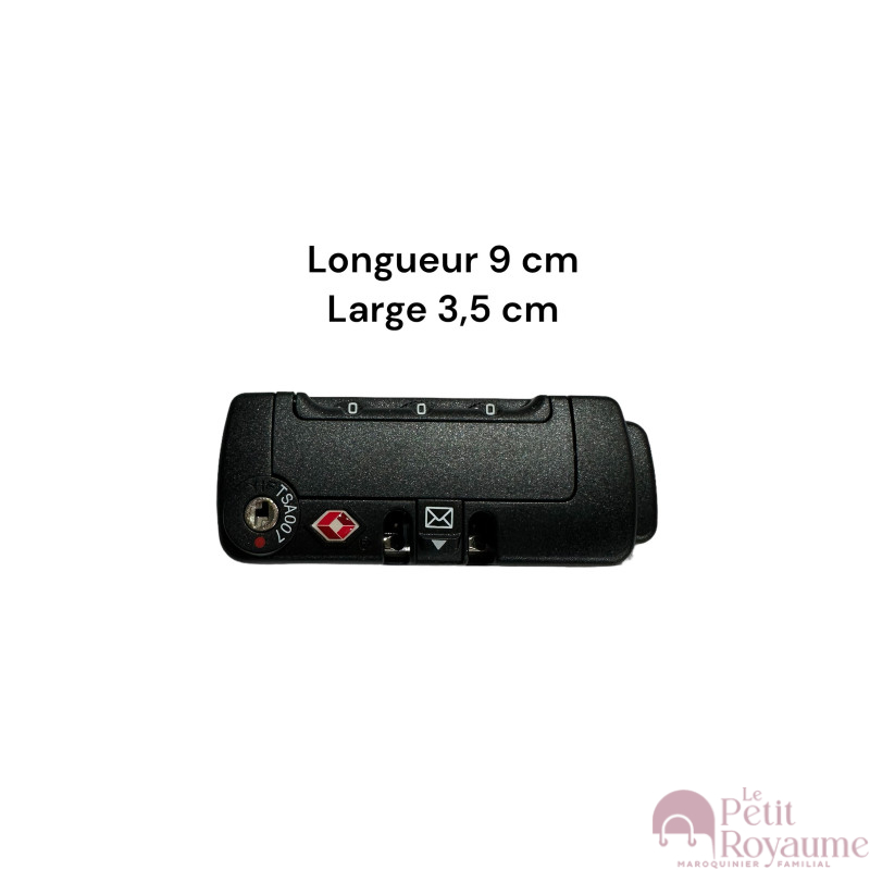 TSA708C Lock to fix on softside or hardside luggages, suitable for luggages brands such as Samsonite, Delsey and many others