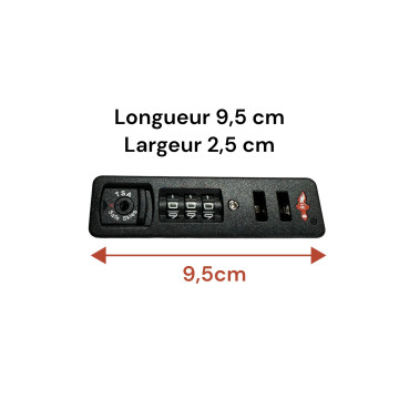 Recessed lock TSA806 for softside and hardside luggages