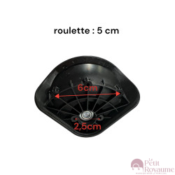 Double replacement wheels HD-F37 for 4-wheeled hardside luggages, suitable for Airtex or Worldline