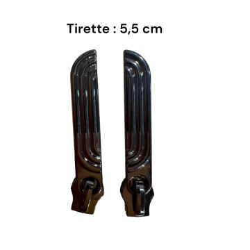 Lot de 2 Tirettes avec curseurs TAC-D/N PM compatibles valises rigides ou toiles Samsonite, Delsey et d'autres marques