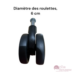 Roulettes doubles pour valises rigides compatibles S’cure