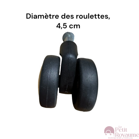 Roulettes doubles pour valises rigides compatibles S’cure