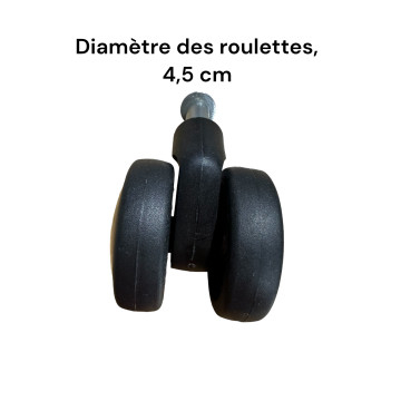 Roulettes doubles pour valises rigides compatibles S’cure