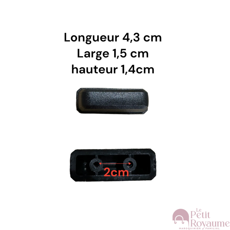 Lot de 2 pieds P02 pour valises compatibles valises rigides ou toiles Samsonite, Delsey et d'autres marques