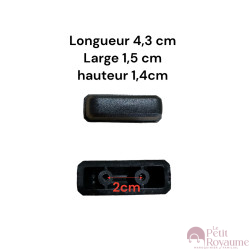 Lot de 2 pieds P02 pour valises compatibles valises rigides ou toiles Samsonite, Delsey et d'autres marques