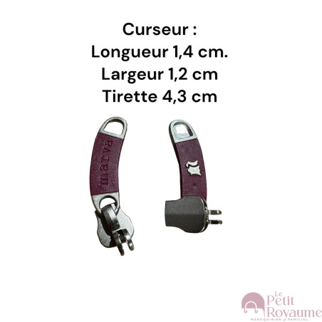 Lot de 2 Tirettes avec curseurs TACR Argent compatibles valises rigides ou toiles Samsonite, Delsey et d'autres marques