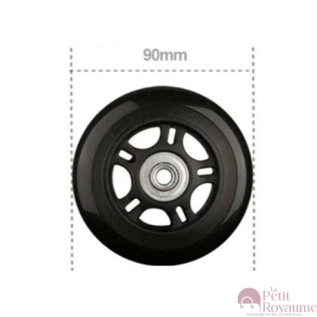 Single replacement wheels 90mmx26mm for 4-wheeled softside and hardside luggages, suitable for many brands