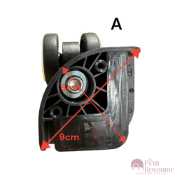 Double replacement wheels A-278 diameter 5 cm for 4-wheeled hardside luggages