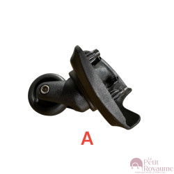 Single replacement wheels ZD-244 for 4-wheeled softside luggages, suitable for many brands such as Samsonite, Delsey