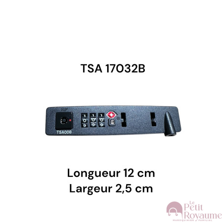 Serrure à code TSA17032B compatible avec valise Samsonite ou Delsey…