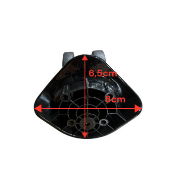 Double replacement wheels T103C for 4-wheeled hardside luggages, suitable for Delsey Caumartin