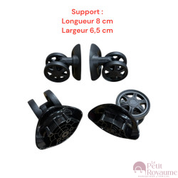 Double replacement wheels T103C for 4-wheeled hardside luggages, suitable for Delsey Caumartin