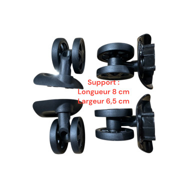 Double replacement wheels T103C for 4-wheeled hardside luggages, suitable for Delsey Caumartin