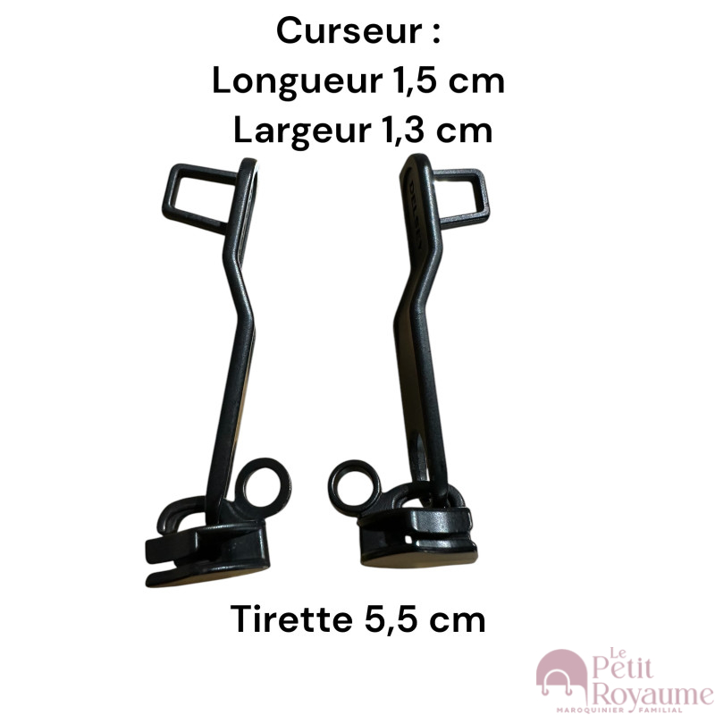 Lot de 2 Tirettes avec curseurs Delsey03 compatibles valises rigides ou toiles Samsonite, Delsey et d'autres marques